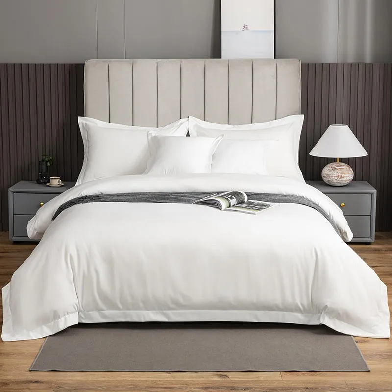 

Ultra Soft Double Brushed Microfiber White Gray Hotel-Quality Comforter Cover with Durable 2 Zipper Closure Bed Sheet Pillowcase