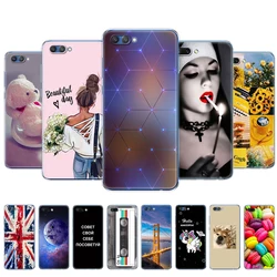 For Huawei Honor V10 VIEW 10 Painted Silicon Soft TPU Back Phone Case Cover for huawei honor 10 Case Etui Protective Bag Bumper