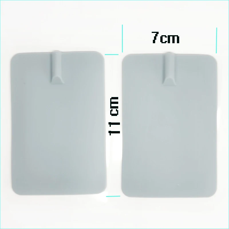 

10pcs/lot(5pair) 7*10.5cm Electrode Pads for Tens EMS Unit with 2mm Connector for Slimming Massager Digital Therapy Machine