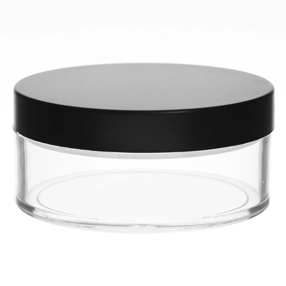 50g Plastic Empty Loose Powder Jar Makeup Puff Box Sifter Container Cosmetic Pot Portable Loose Powder Box Refillable Pot 2024