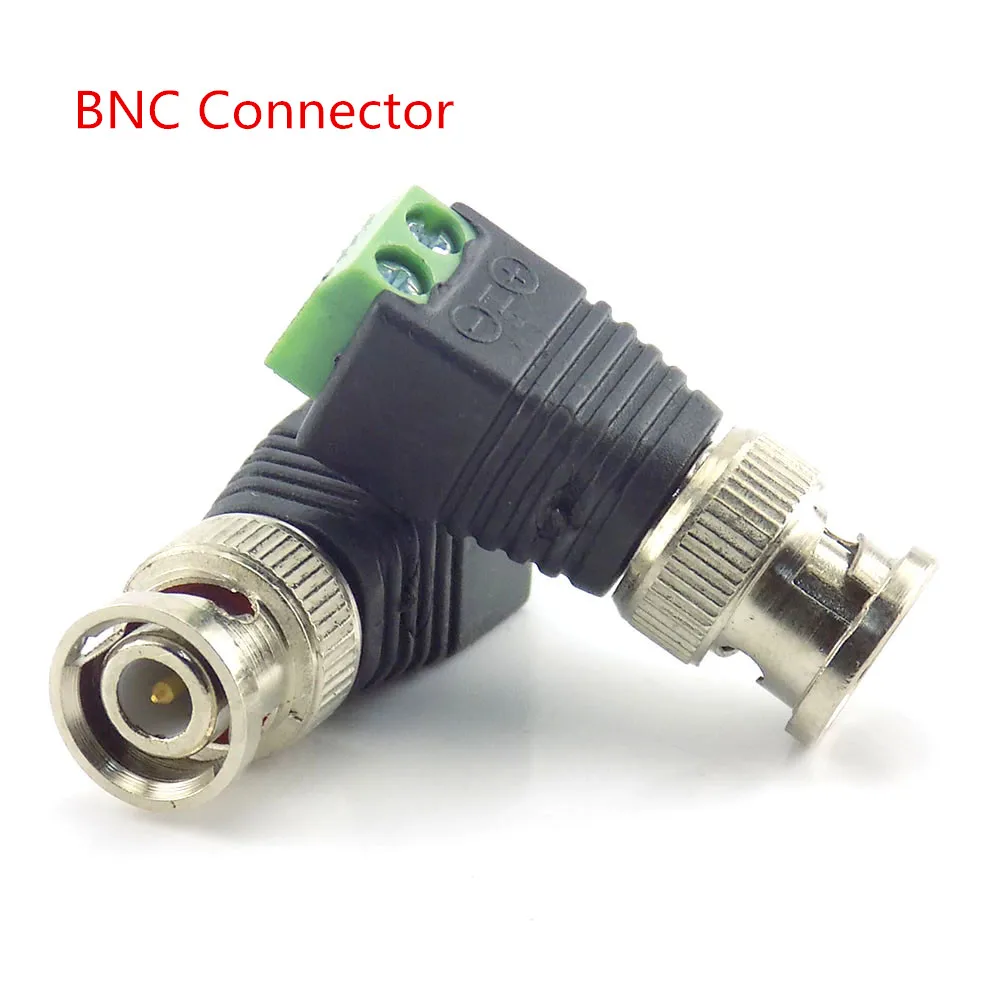 1/2/10pcs 12V DC Male DC Female Plug BNC Connector Plug CCTV DC Power Cable 2.1 x 5.5mm Male BNC Adapter for Led Strip Light