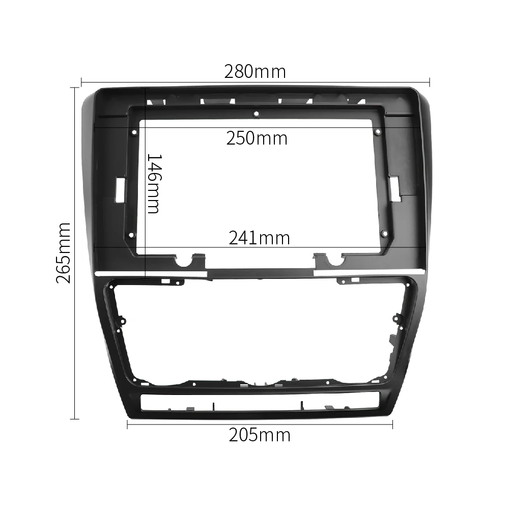 10.1 INCH Car Radio Fasica for SKODA OCTAVIA 2004-2014 Stereo DVD CD Panel Player Dash Refitting Installation Surround Kit Bezel