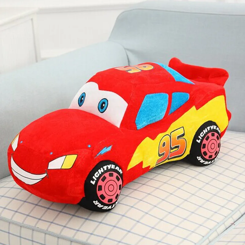 Disney Pixar Stuffed Plush Cars Pillow Kids Toys Red Lightning Mcqueen Model Cute Cartoon Movie Decoration Gifts For Children