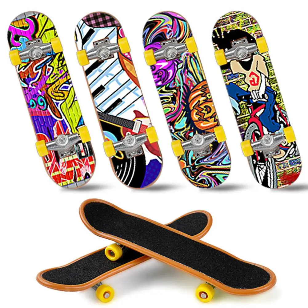 12 PCS Fingerboards professionale Mini Finger Skateboard Finger Sports Training puntelli per bambini regali di compleanno