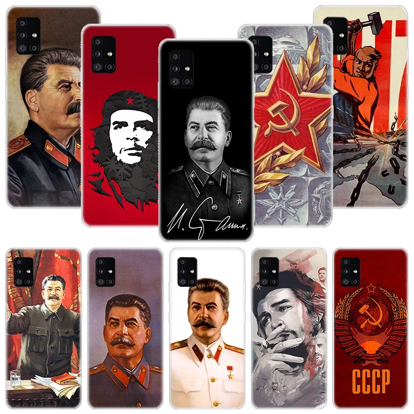 Russian Stalin Ussr Communism Phone Case For Samsung Galaxy A51 A71 A41 A31 A21S A11 A01 A70 A50 A40 A30S A20E A20S A10S A6 A7