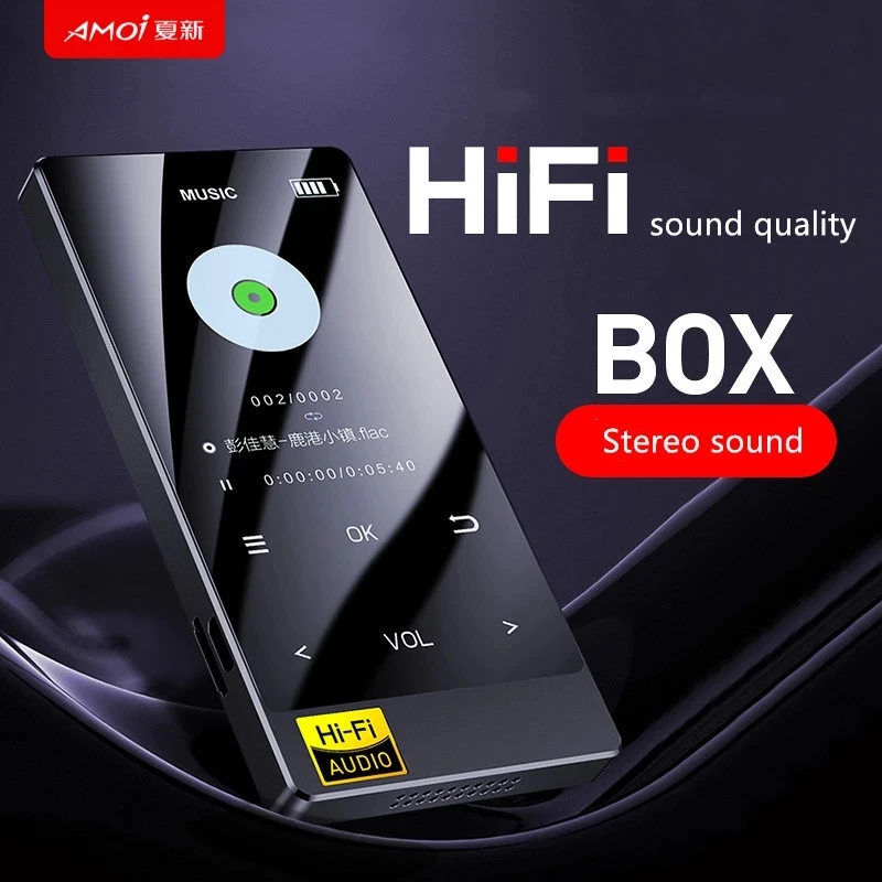 

Bluetooth MP3 player sports HIFI stereo bass HD Lossless Music Player voice recorder FM radio E-Book built-in speaker walkman