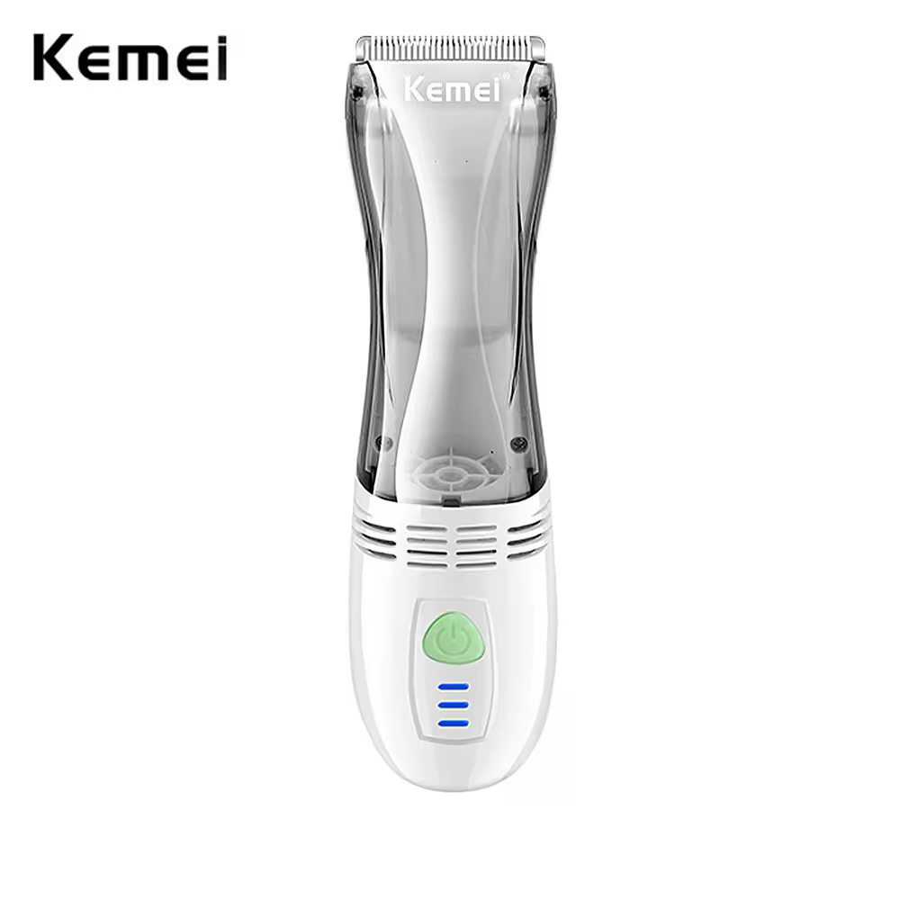 Kemei KM-79 Vacuum Haircut Kit Mute Sleep Baby Cordless Hair Trimmer Automatic Gather Children Hair Clippers Low Noise Home Use