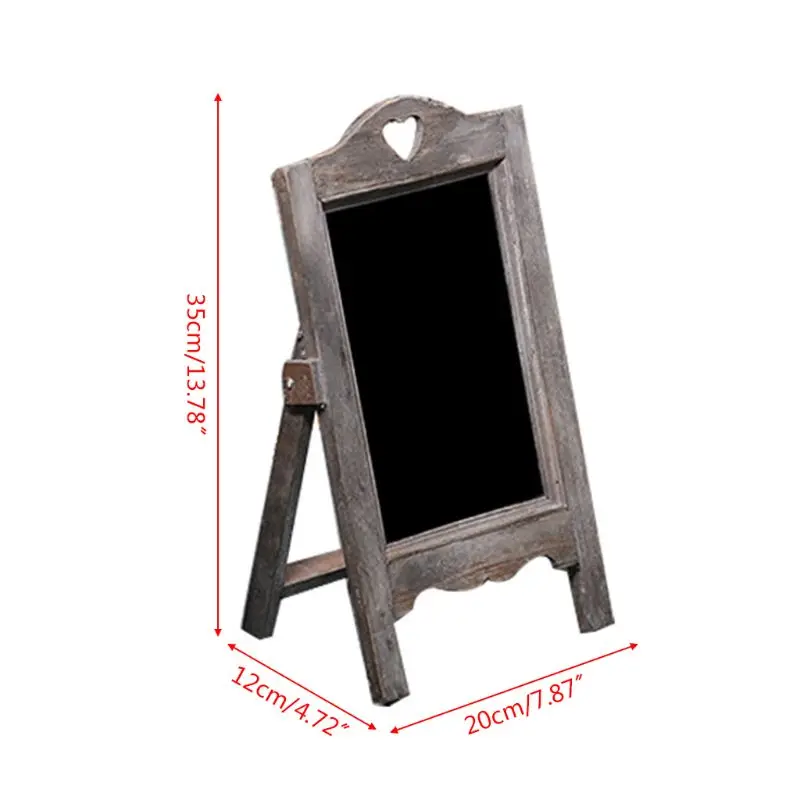 Pizarra de madera con caballete para oficina, aula, restaurante, tienda