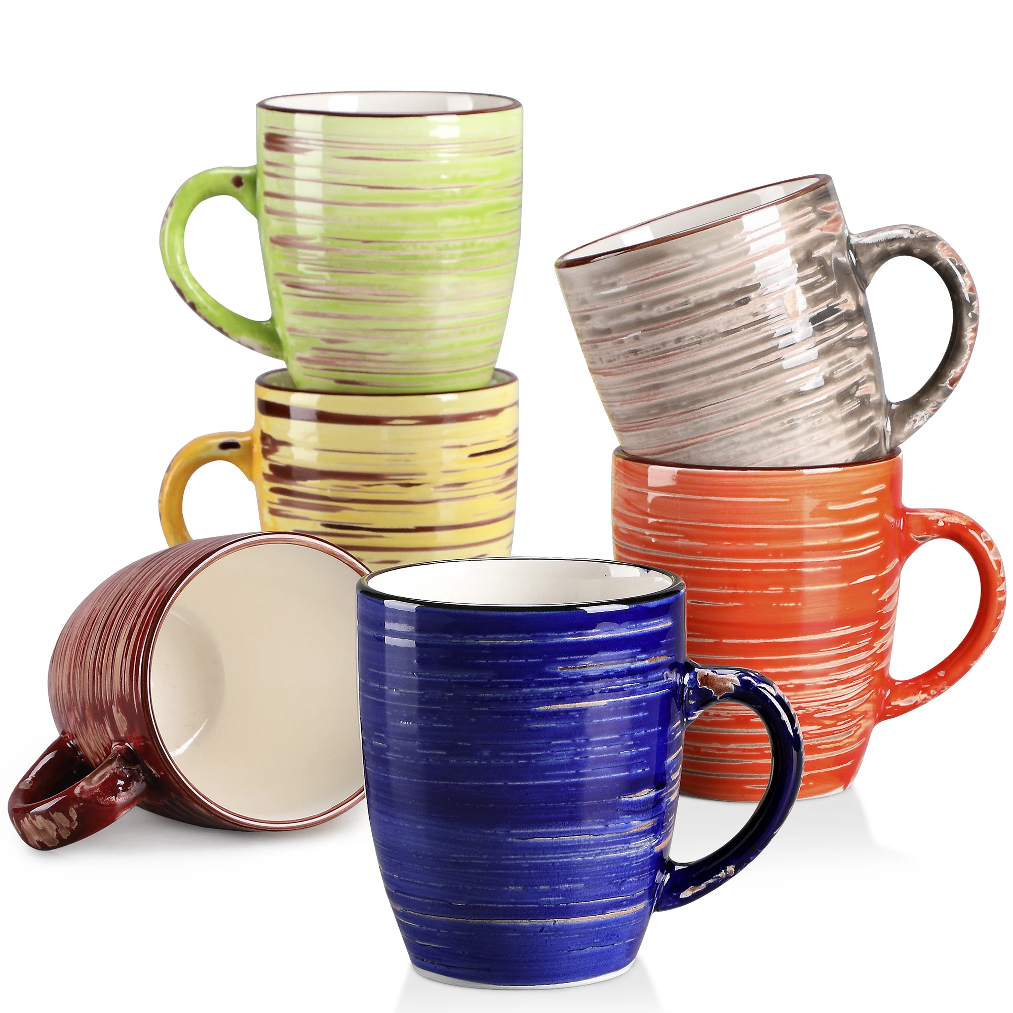Vancasso albero Stück Vintage Kaffeetasse in Shabby Chic Design Milch becher Service für 6 Personen