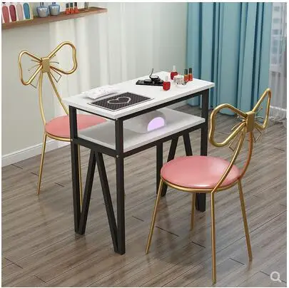 New nail table and chair set single simple modern nail shop table double nail table