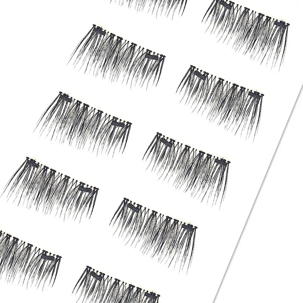 4PCS 3D Magnetic False Eyelashes  Four Magnets False Eyelashes Natural Eyelashes Makeup Beauty Tools