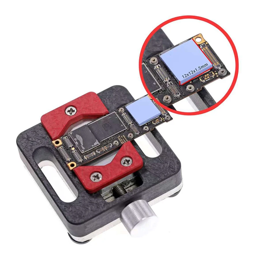 2uul 100pcs foglio di Gel di silice a conduzione termica 12*12*1.5mm per Chip della scheda madre del telefono cellulare NAND CPU Coling Fin lavoro di raffreddamento