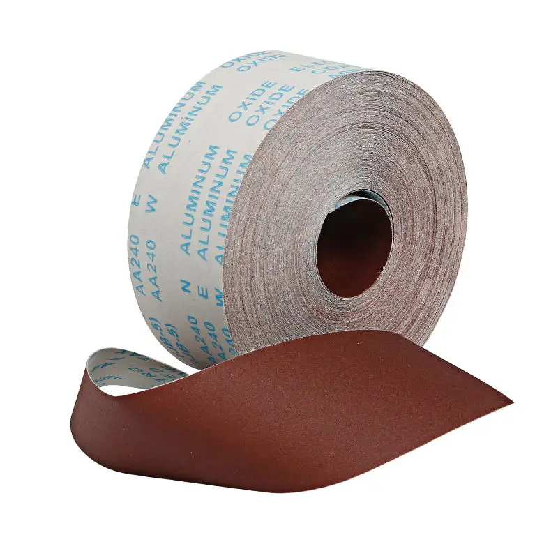 

5 Meter Woodworking polished gauze roll shredded sandpaper 100mm furniture metal sanding cloth #80/120/150/180/240/320/400/600