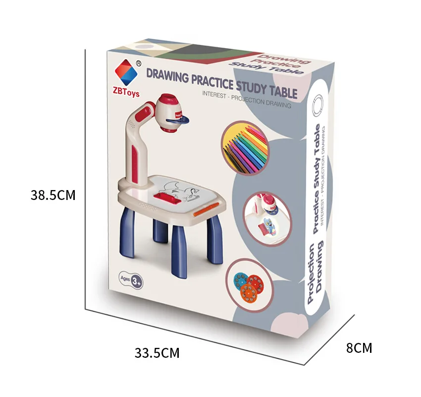 Narzędzia do malowania stół kreślarski zabawka dziecięca projektor Led Art Kid sztuka i rzemiosło projekcja edukacyjna wczesna zabawka edukacyjna dziewczyna