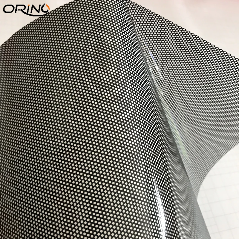 One-Way Perforated Vinyl Privacy Window Film Wrapping Self Adhesive Decal Glass Wrap Roll
