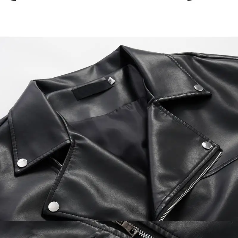 New Loose PU Faux Leather Jacket Women Classic Moto Biker Jacket Autumn Winter Lady Basic Coat Plus Size Outerwear