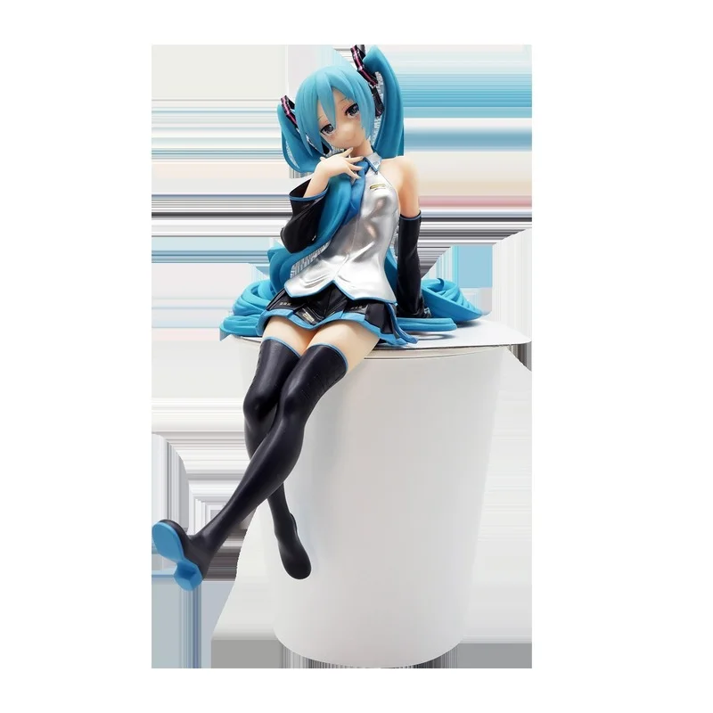 Anime Action Figures Miku Sitting Posture  Children Toys 13CM PVC Anime Figures Original Japaense Colletible Model Birthday Gift