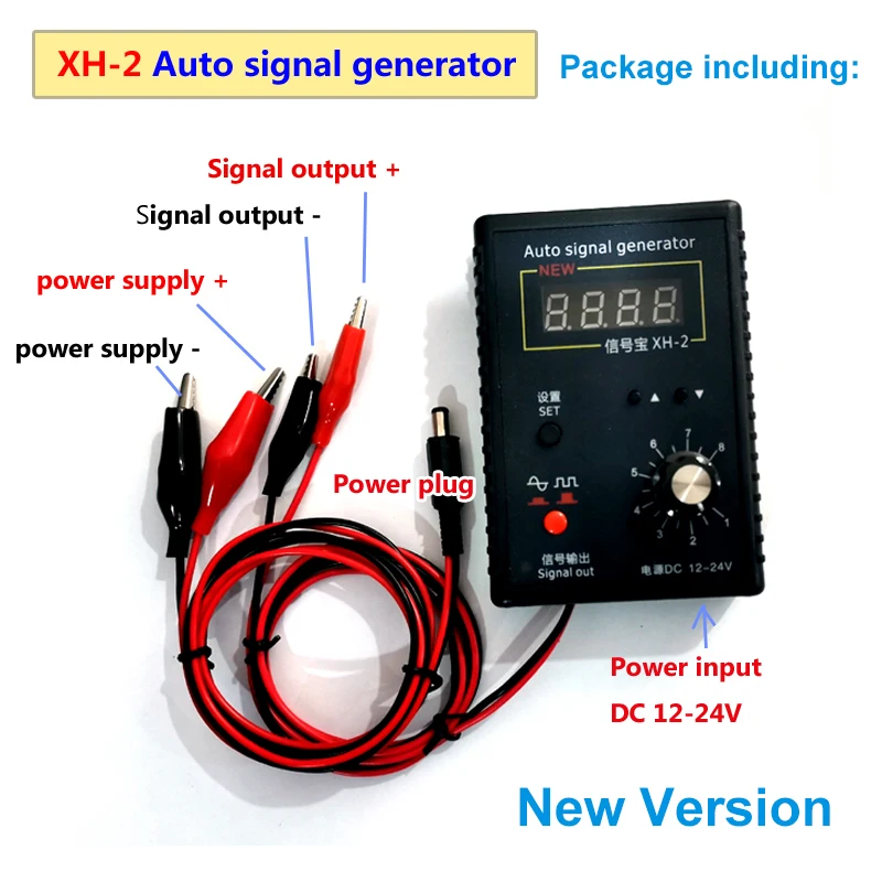 New XH-2A Auto Signal Generator XH-2 Vehicle Hall Sensor Crankshaft Position Sensor Simulator 2Hz to 8KHz Out Car Repairing Tool