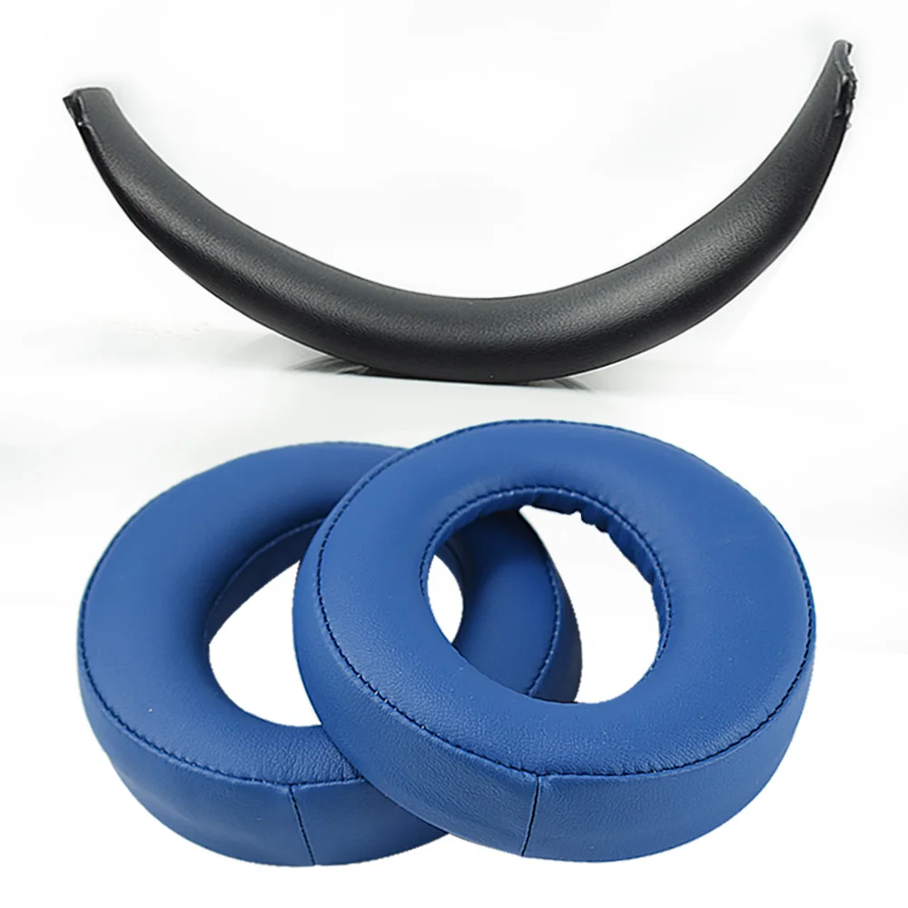 Vervanging Oorkussens Kussen Hoofdband Voor Sony PS3 PS4 Goud Draadloze Stereo Headset CECHYA-0083(L + R)- Jet Zwart [Oude Model]