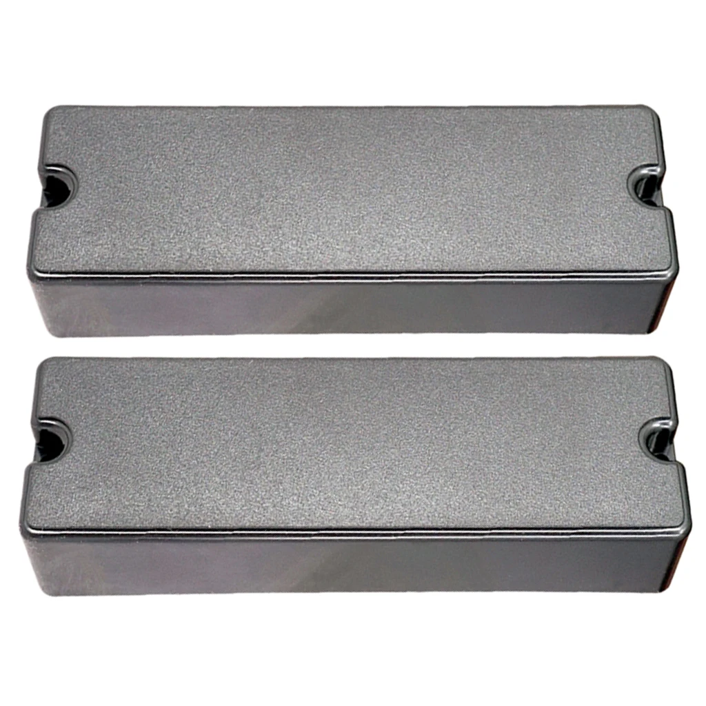 Tooyful Sealed Closed Type Humbucker Pickup Covers for 6 String Electric Bass 2 Hole