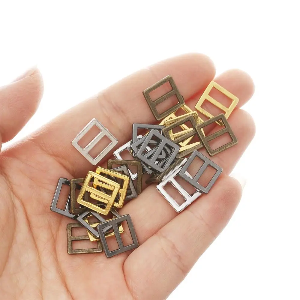 20/40Pcs Tiny 6/7/8.5mm Tri-glide Belt Buckle for DIY Doll Clothes Bags Mini Buckles Buttons Diy Doll Shoes Clothing Accessories