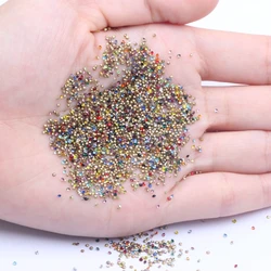 Shiny Glass Rhinestones Many Colors ss2 1.1mm 1440pcs Mini Pointback Stones Loose Strass Bead DIY Nail Art Decoration