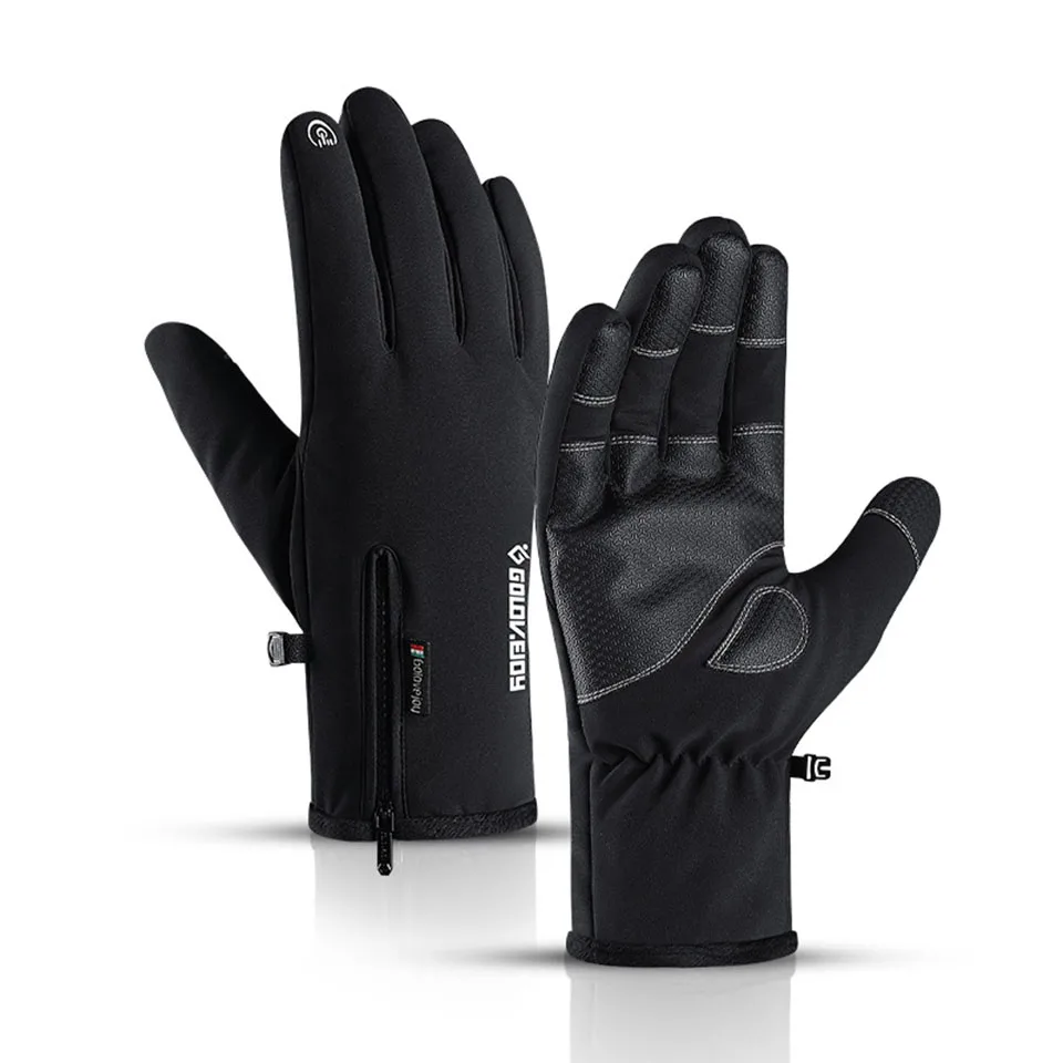 Thickened Ski Gloves Full-Finger Warmth And Cold Resistance Outdoor Windproof Wear-Resistant Men And Women General Ski Gloves