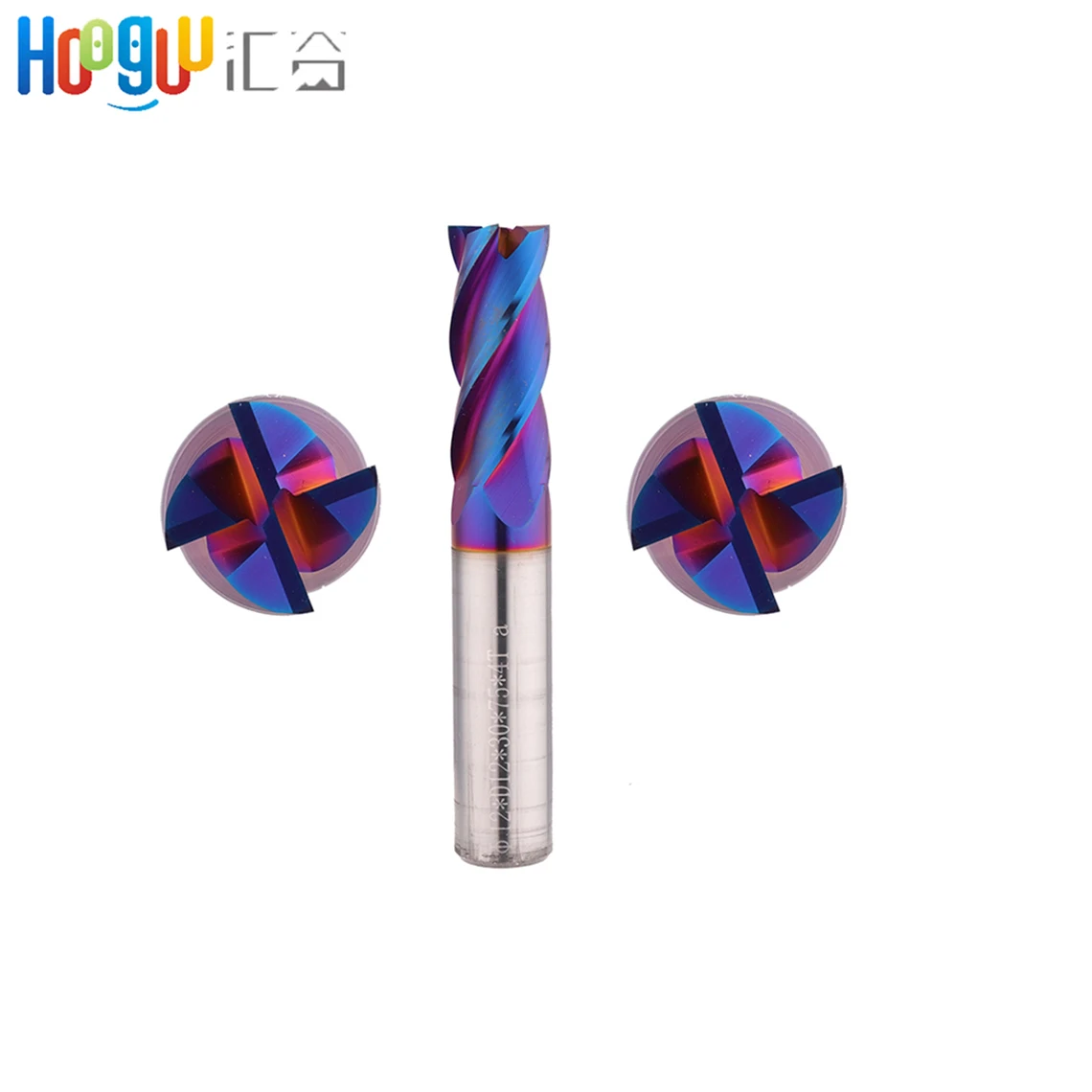 

End Mill Carbide Alloy 4 Flutes HRC65 With 100mm Milling Straight Shank Nano Blue Tungsten Steel Milling Cutter End Mills
