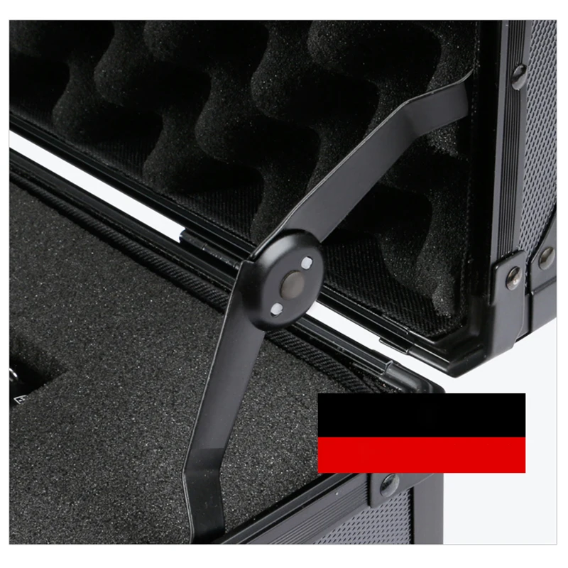700x270x150mm Toolbox Aluminum Tool Box Impact Resistant Safety Case Equipment Camera Storage Suitcase with Pre-cut Foam