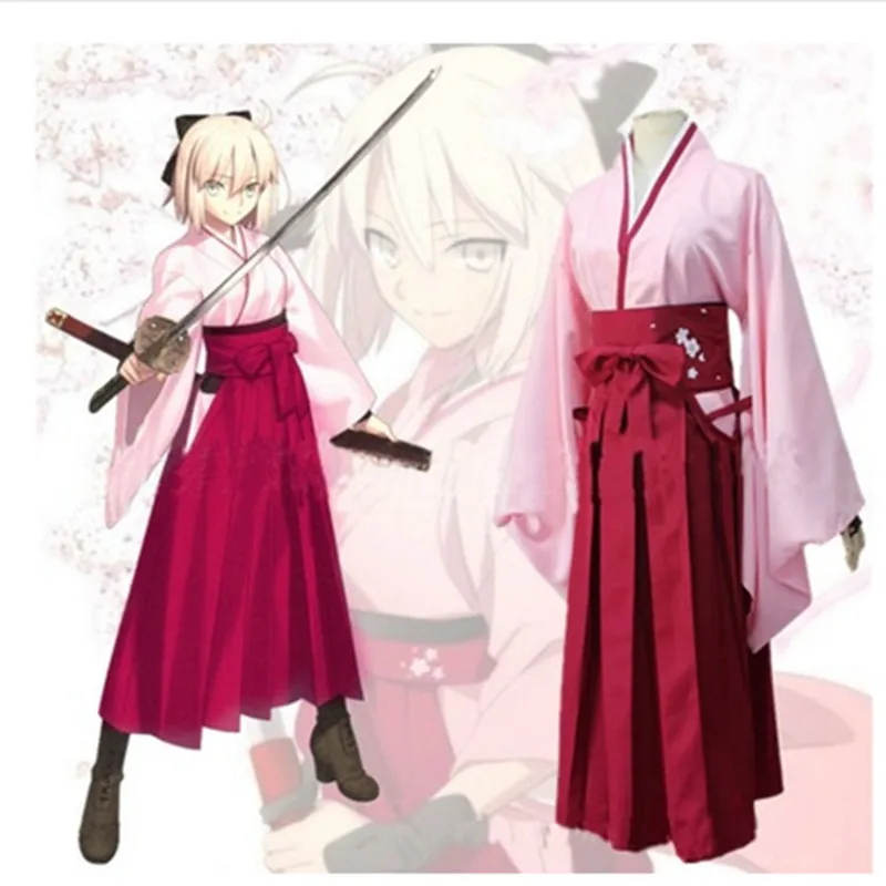 

HISTOYE комикс мультфильм Fate Okita костюм Суджи Ying Saber косплей одежда для женщин Хэллоуин костюм вечерние НКИ