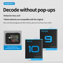 3-Pack 1750mAh Batteries for GoPro Hero 9 with Waterproof Charger #6