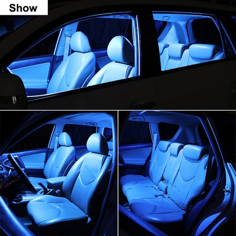 Комплект светодиодных ламп для салона Toyota Corolla RAV4 CHR Avensis Auris Prado Yaris Hilux, купольная лампа для чтения автомобиля Canbus — внешний вид товара