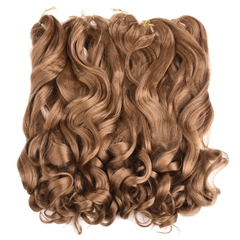 Silike Synthetische Franse Krullen Vlechten Prestretched Bouncy Vlechten Haar Voor Doos Vlechten 24Inch Losse Golvend Vlechten Haarverlenging