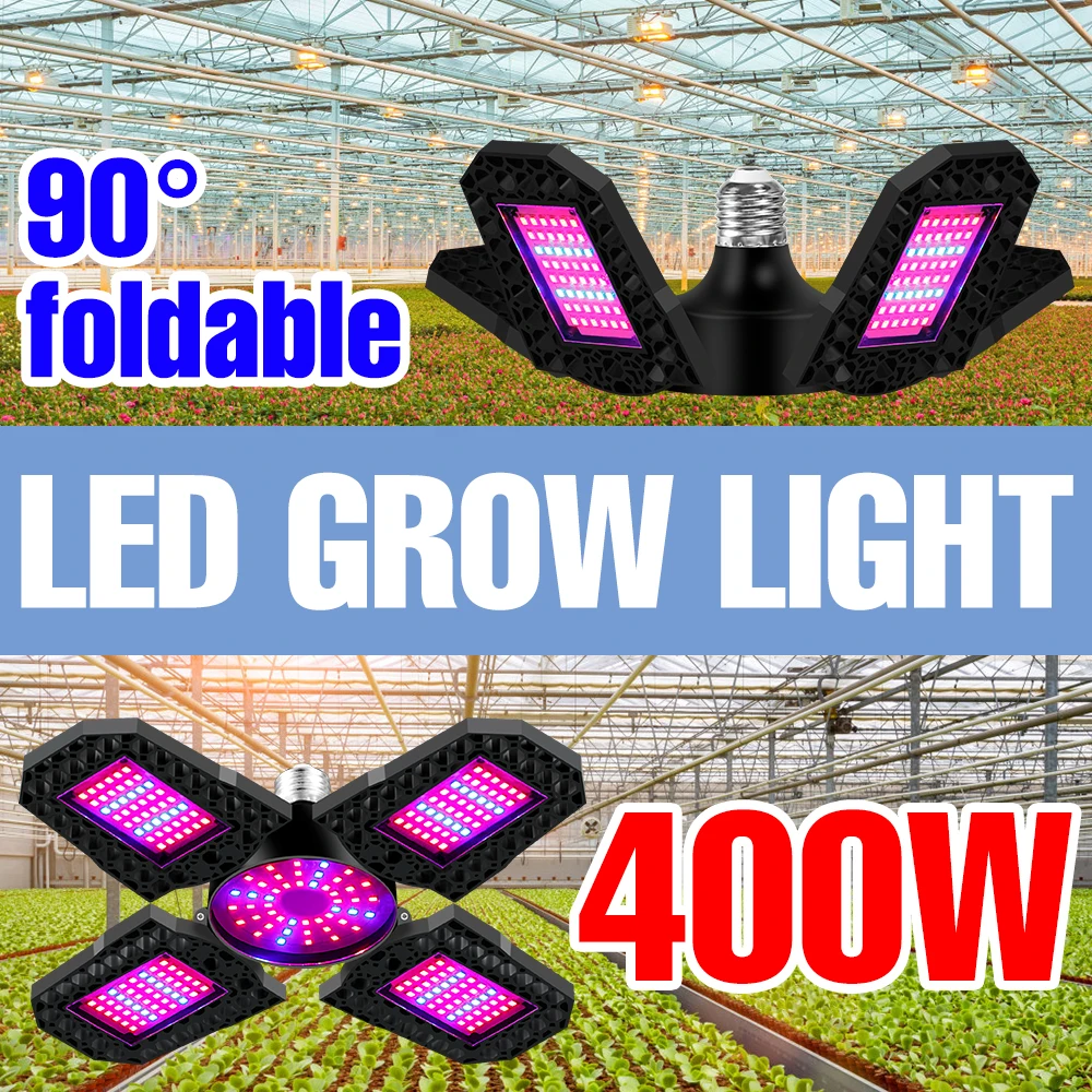 200W 300W 400W Full Spectrum Lamp Hydroponics E27 LED Grow Light Plant Bulb Phyto Lamp 85-265V Phytolamp LED Grow Lighting 2835