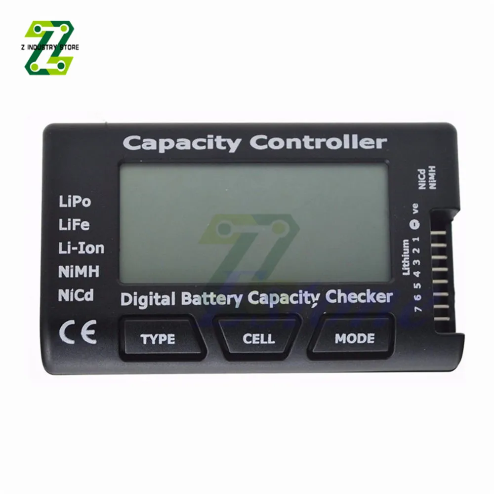 Digital Battery Capacity Detector 1-7S LCD Checker Tester Voltage Controller LiPo LiFe Li-ion for RC Car