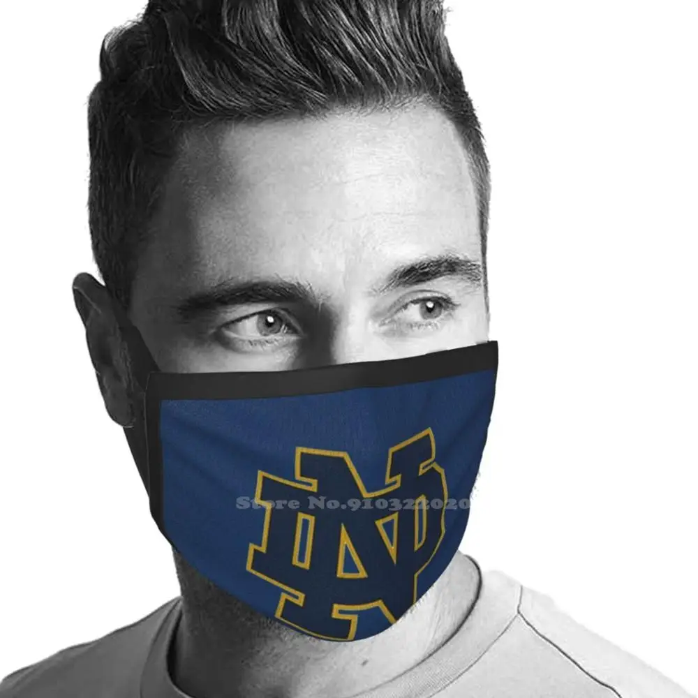 Notre Dame Irish Summer Washable Breathable Reusable Masks Notre Dame Notre Dame Dame Nd Nd Notre Dame 2021 Nd 2021 University