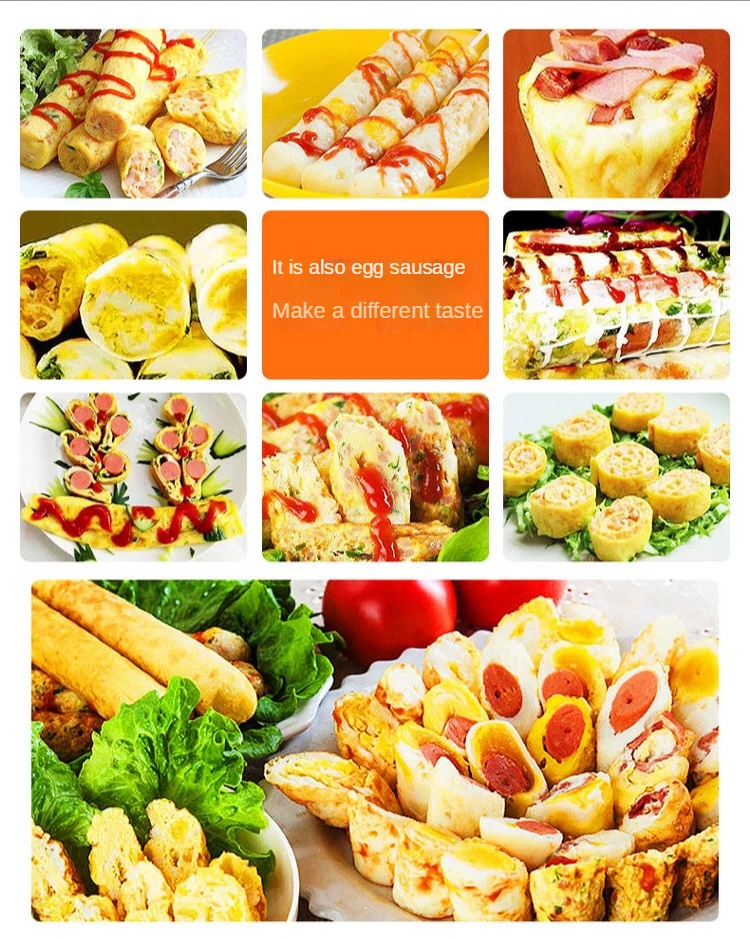 Commercial 6 Tubes And 10 Tubes Gas Egg Hot Roll Maker Hot Dog Sausage Machine LPG Korean Egg Roll Maker Baking Snack Machine