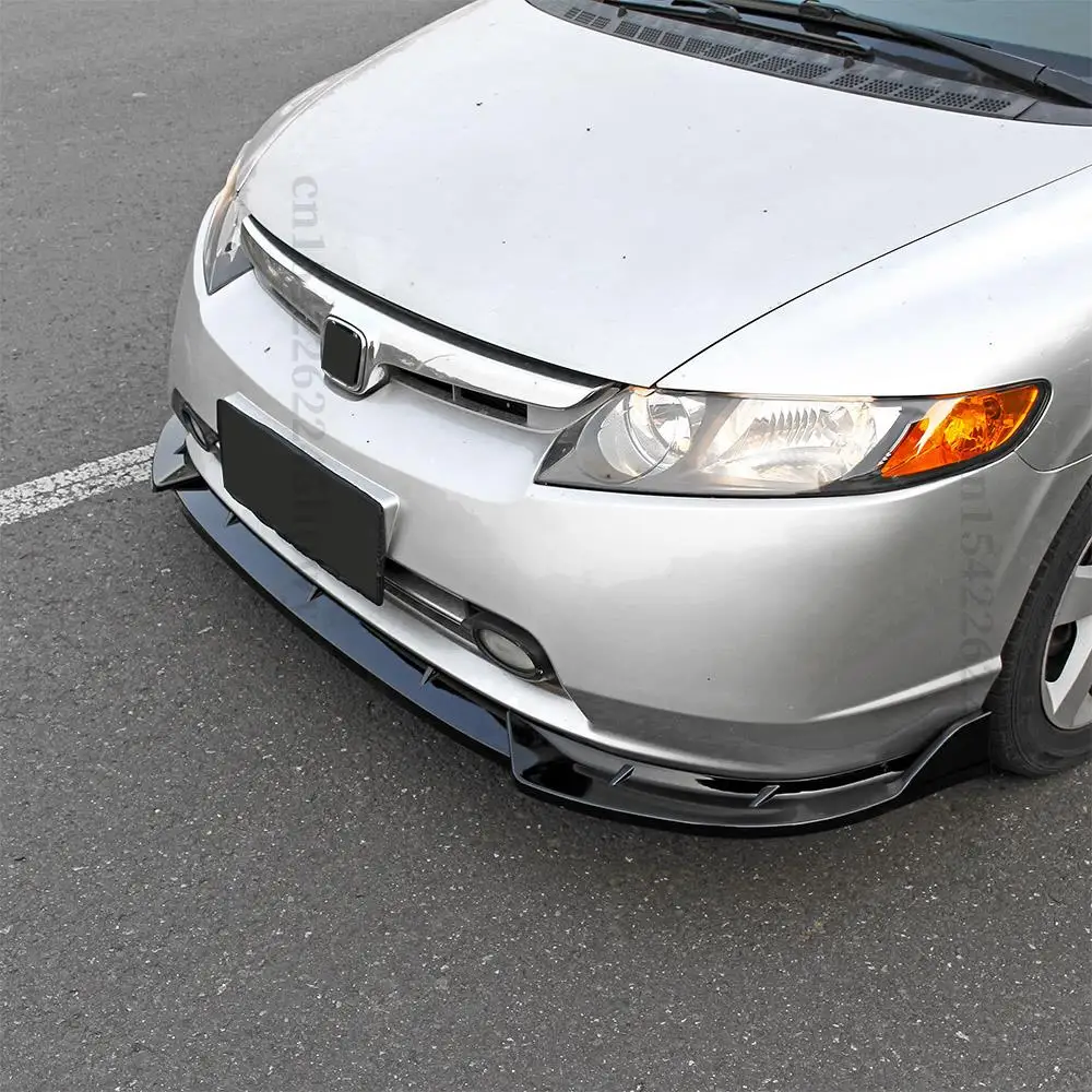 High Quality Tuning Accessories Front Bumper Lip Chin Cover Trim Deflector For Honda CIVIC 4D 2005 2006 2007 2008 2009 2010 2011