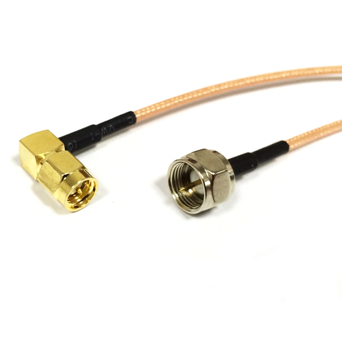 1pc New SMA Male Plug Right  Angle  Connector Switch F  Male Plug  Convertor RG316  Cable Wholesale 15CM 6