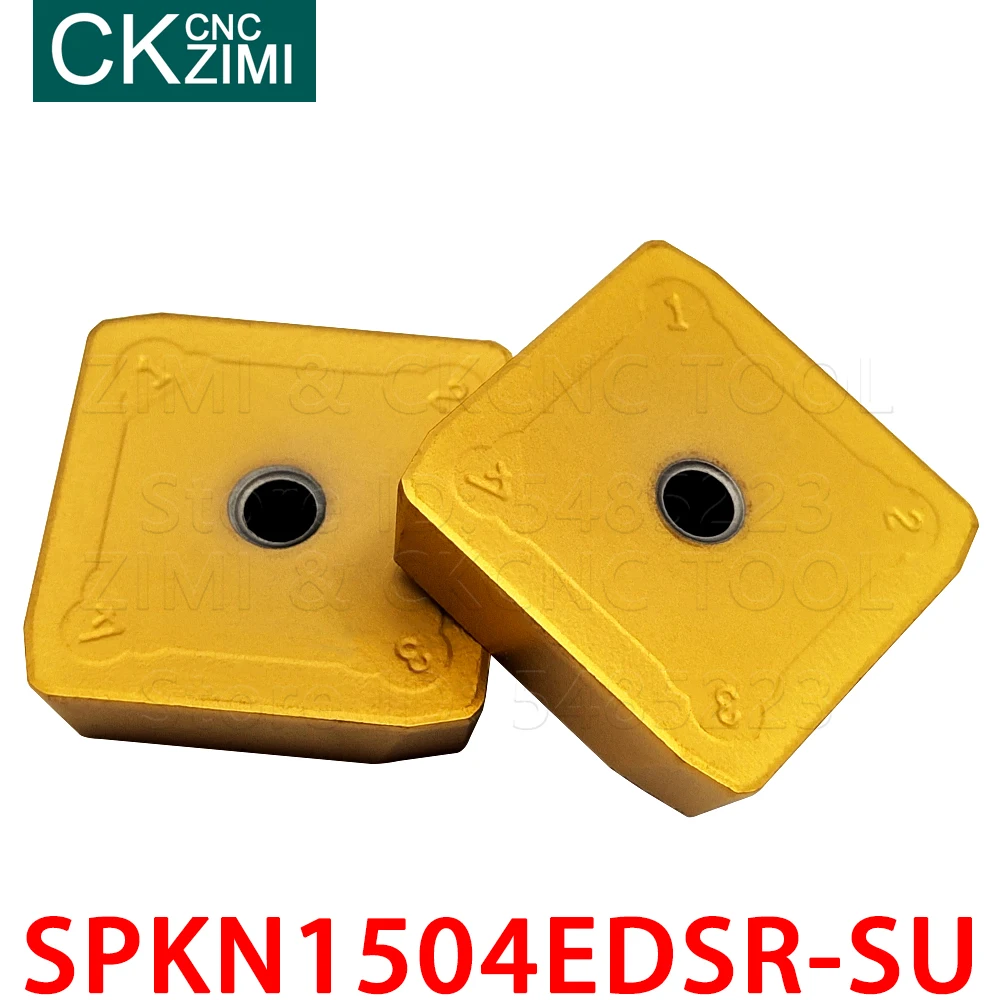 SPKN1504EDSR-SU NC010 SPKN 1504 EDSR SU كربيد طحن مربع ، أدوات قطع الطحن CNC ، أدوات القطع للصلب