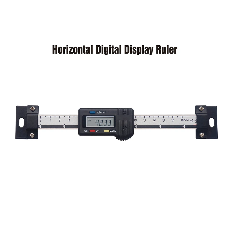 Calibro digitale ad alta precisione 4CR13 in acciaio inossidabile orizzontale verticale Display digitale righello campo di misura 100 200 300 400mm