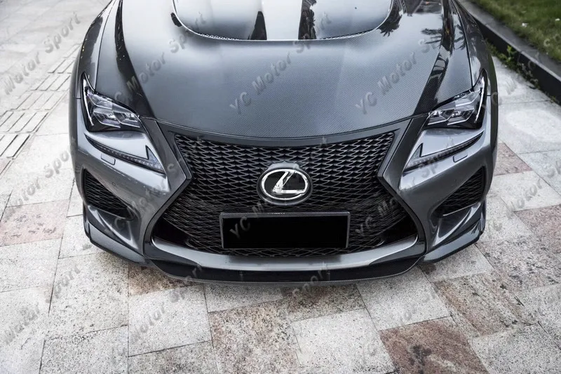 

Car Accessories Carbon Fiber AG Style Front Lip Fit For 2014-2017 RC F Sport Front Bumper Splitter Lip