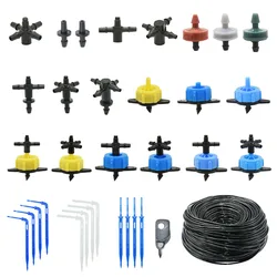 2, 4 vias seta conta-gotas conector, divisor de água transversal, gotejamento emissor, micro gotejamento, 2L, 4L, 8L