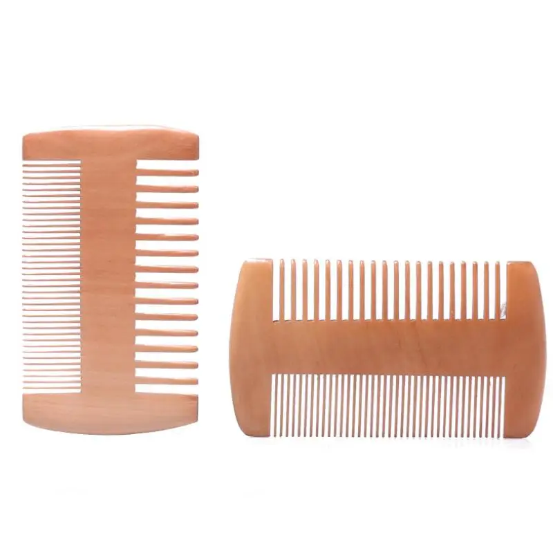

Pocket Wooden Beard Comb Double Sides Super Narrow Thick Wood Combs Pente Madeira Lice Pet Hair Tool LX2735