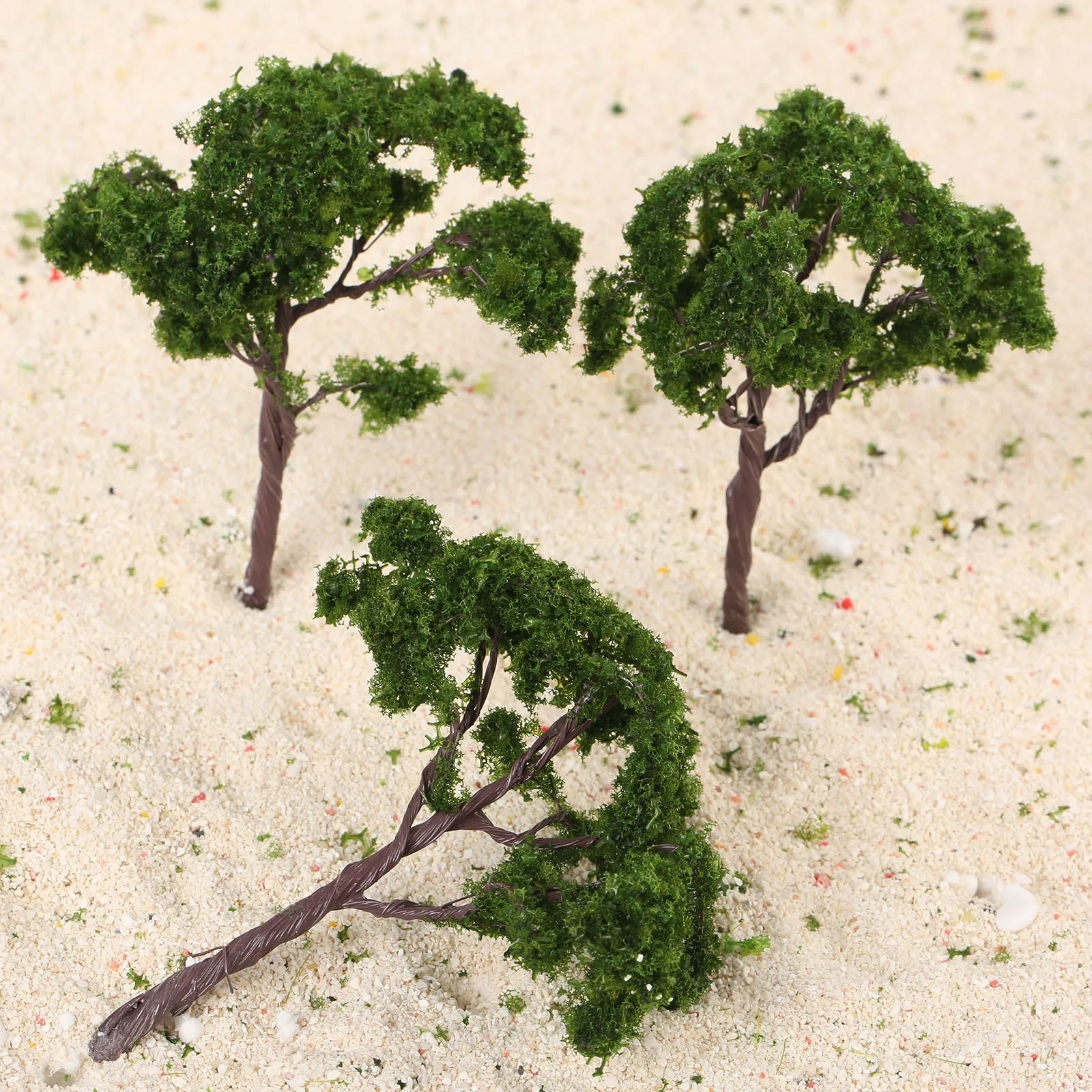 5pcs 10cm Model Trees Landscape Dark Green Trees Train Railroad Wargame Diorama Scenery Landscape HO OO Scale Model Building