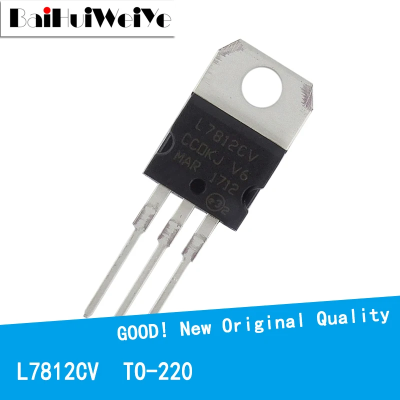 10PCS/LOT L7812CV L7812 1.5A12V TO-220 New and Original IC Chipset MOSFET MOSFT TO220