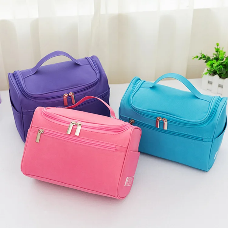 

New Fashion Cosmetic Bag Functional Hanging Zipper Makeup Case Necessaries Organizer Storage Pouch Toiletry Make Up Wash Bag