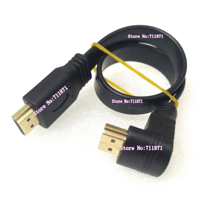 Short 90 Degree Bend HDMI-compatible Cable Line Soft Right Angle HDMI-Compatible Line Cable HDMI-compatible Wire Cord Cable Line