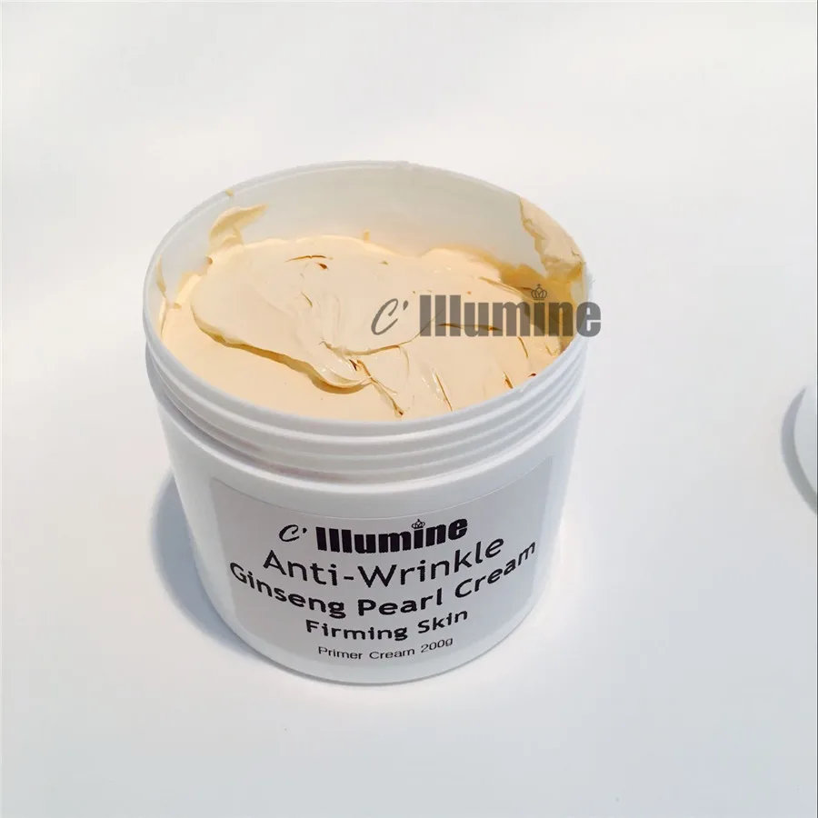 200g Ginseng White Pearl Day Cream Cheese Pearl Cream Whitening Freckle Primer Skin Care Products Free Shipping