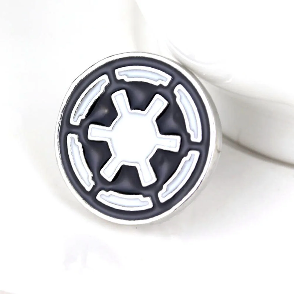 مارفل فيلم الحروب المجرة الإمبراطورية شعار بروش المينا دبوس أزياء الرجال والنساء مجوهرات على ظهره الملابس شارة #5